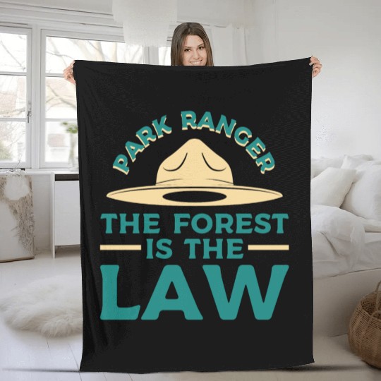 Park Ranger Law Gift Fleece Blankets