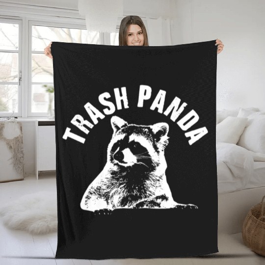 Raccoon Trash Panda Fleece Blankets