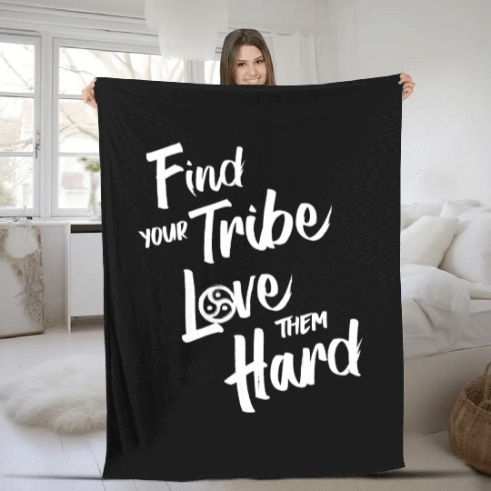 Find Your Tribe - BDSM Triskelion Fleece Blankets
