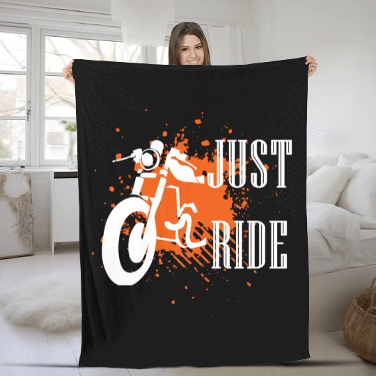 Motorcycle Fleece Blankets