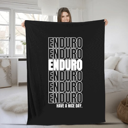 Enduro Motorcycle Motocross Supermoto MX Gift Fleece Blankets
