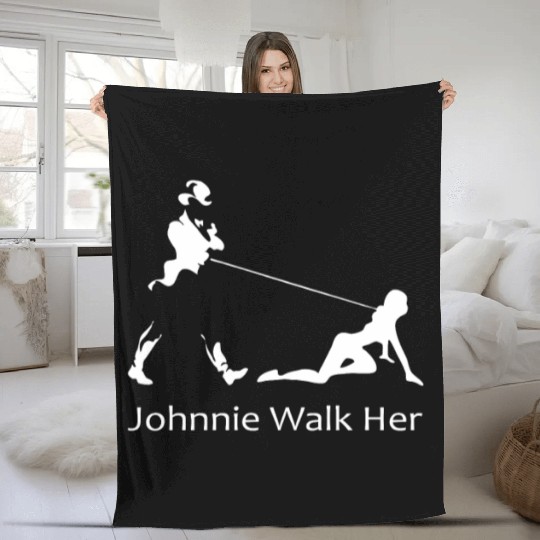 Johnnie walk her Fleece Blankets