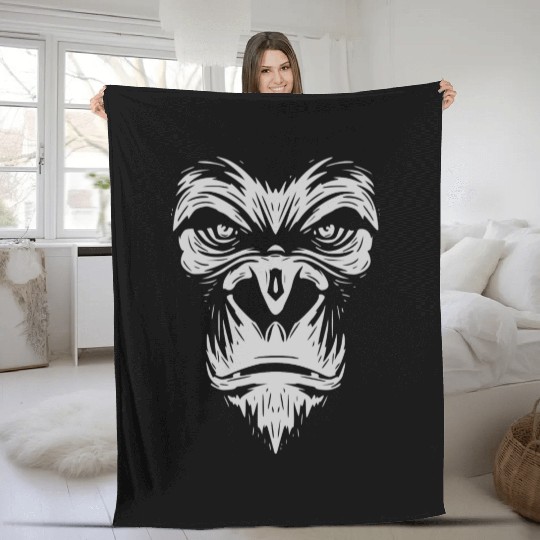 Monkey Gorilla Fleece Blankets