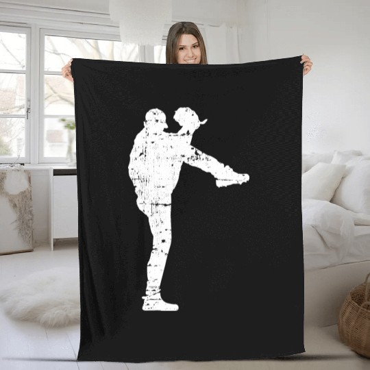 Baseball Pitcher Fleece Blankets