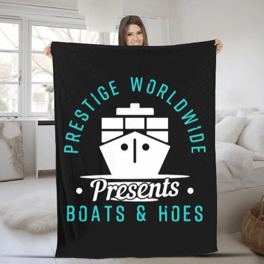 Prestige Worldwide Boats and Hoes Fleece Blankets