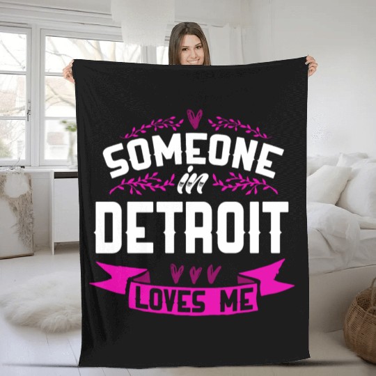 Detroit Fleece Blankets