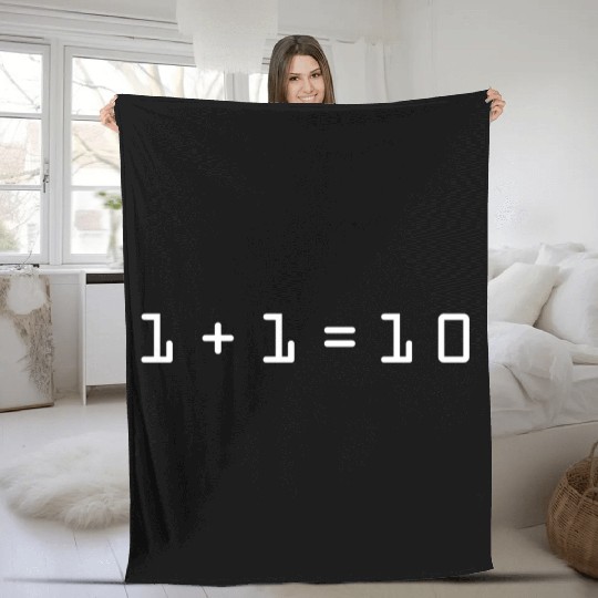 Programmer Binary Hexa Fleece Blankets