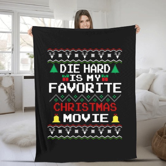 Die Hard Is My Favorite Christmas Movie Fleece Blankets