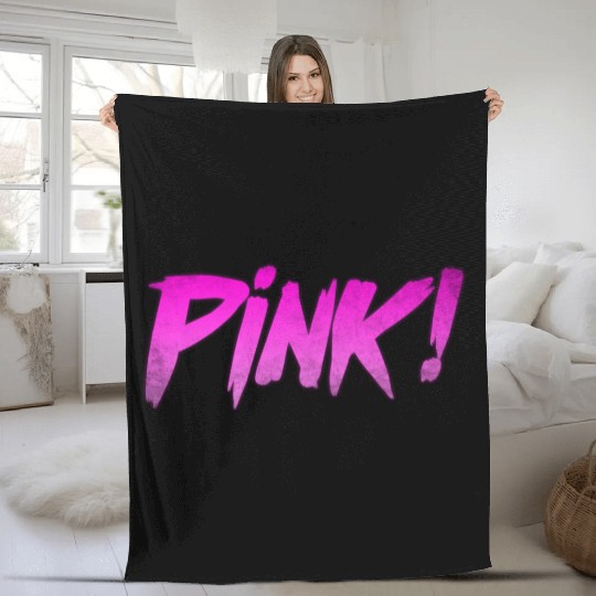 Pink! Retrowave Fleece Blankets