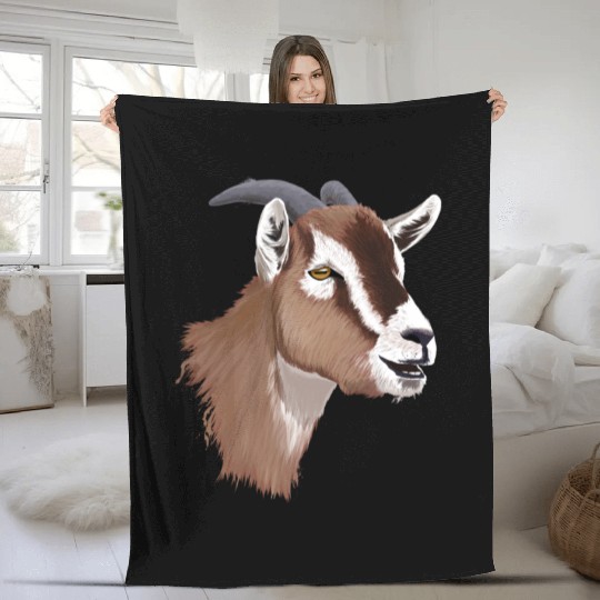 Goat Head Fleece Blankets