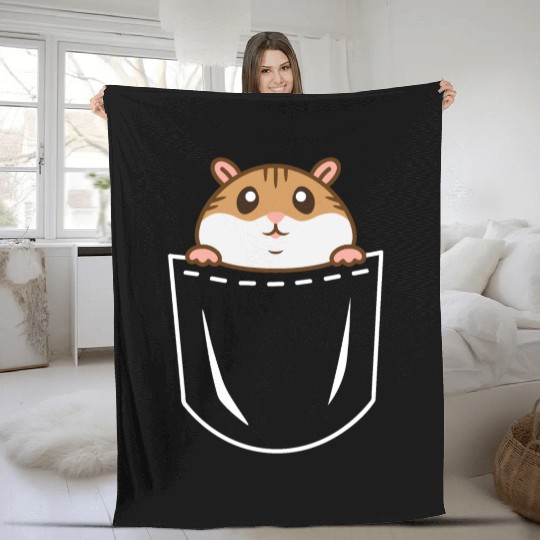 Hamster Belly Fleece Blankets