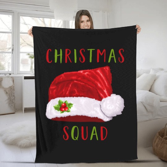 christmas squad Fleece Blankets
