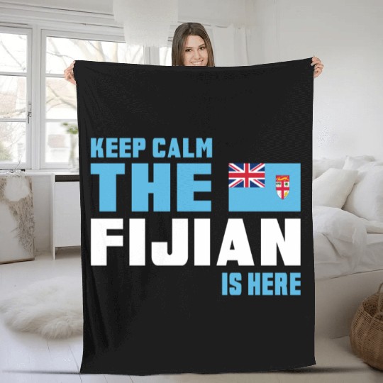 Keep Calm Fiji / Gift Flag Fleece Blankets