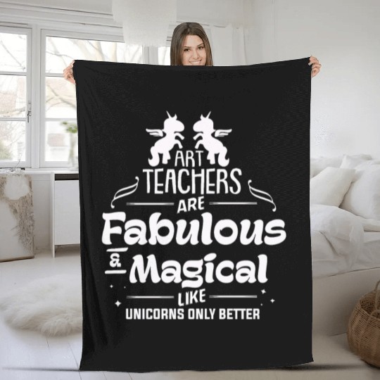 Art Teacher Fleece Blankets