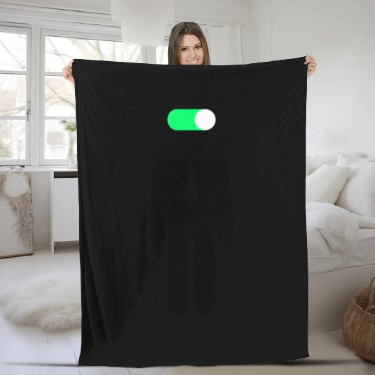Brain Self Control Turn Off Relax Work Mode On Fleece Blankets