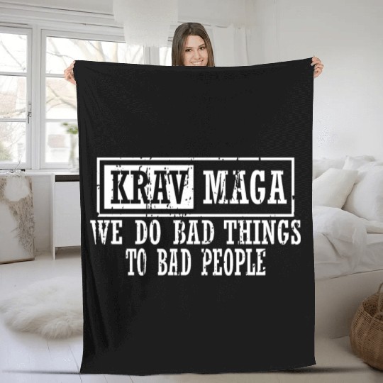 Krav Maga Fleece Blankets