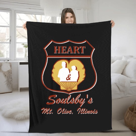 Heart and Soulsby Route 66 Fleece Blankets