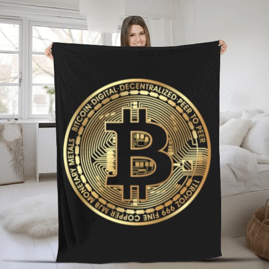 Bitcoin Lover Fleece Blankets