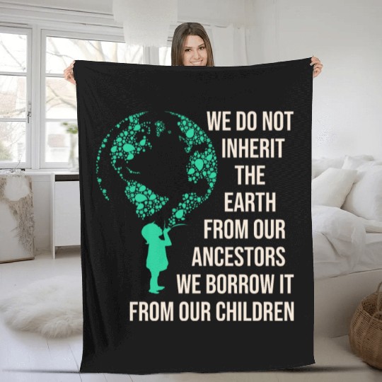 Save Earth For Our Children Fleece Blankets