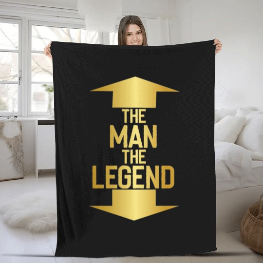 the man the legend Fleece Blankets