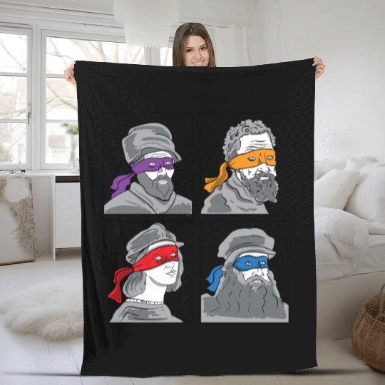 Leonardo Donatello Raphael Michelangelo Gift Fleece Blankets