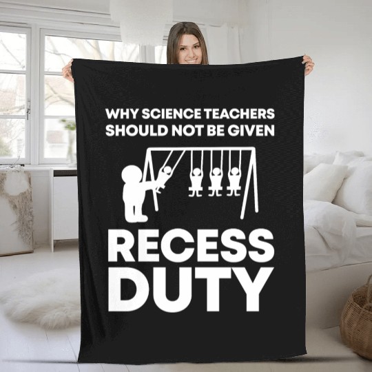 Funny Science Teacher Physics Student Fleece Blankets