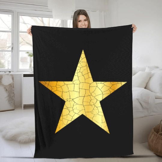 Gold Star - Golden Star VINTAGE Fleece Blankets