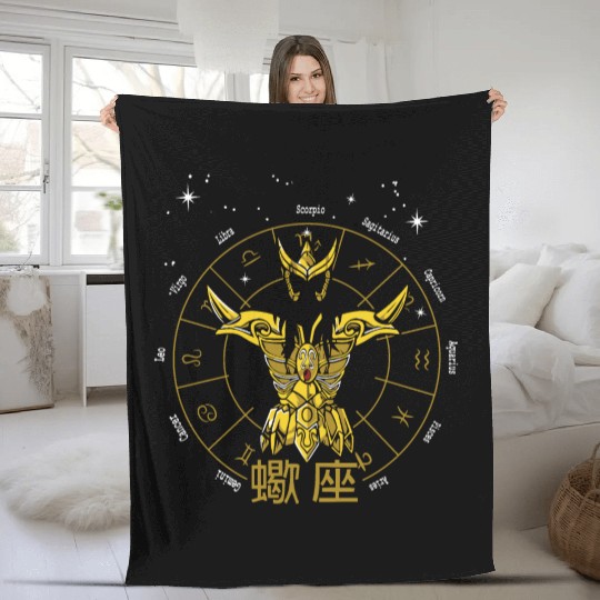 SCORPIO GOLD CLOTH - SAINT SEIYA Fleece Blankets