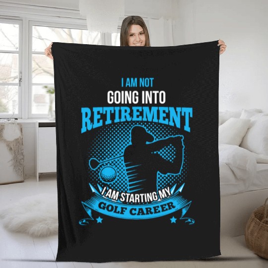 Golfer retirement golf career Fleece Blankets