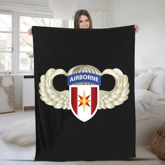Army 44th Medical Brigade Wings Fleece Blankets