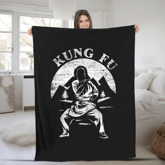 Kung Fu Gift Fleece Blankets