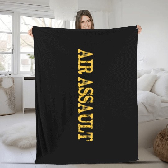 Distressed US Army Air Assault Fleece Blankets