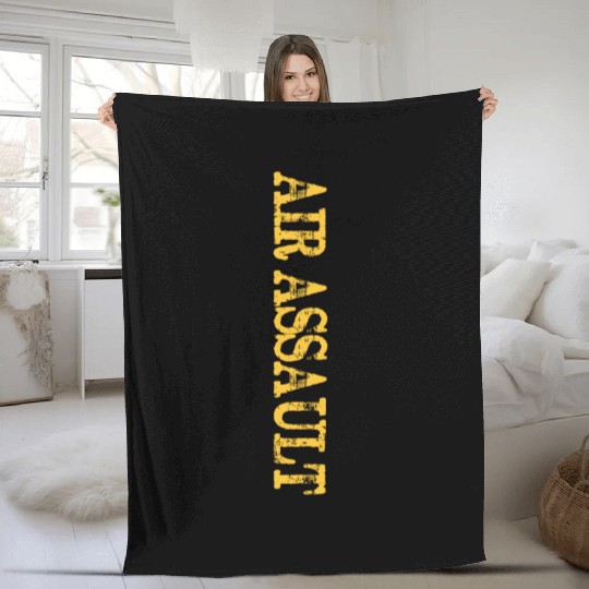 Distressed US Army Air Assault Fleece Blankets
