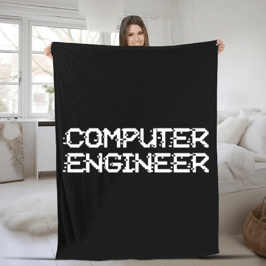 Computer Engineer Funny Computer Science Gift Fleece Blankets