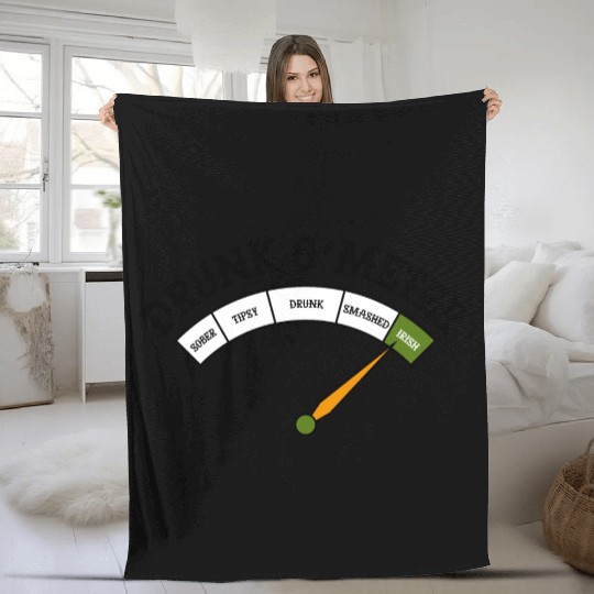 Drunk O Meter Fleece Blankets