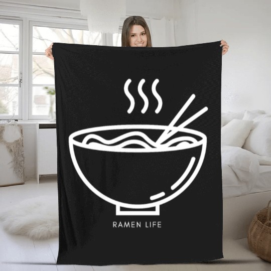 Ramen Noodle Bowl Japan Fleece Blankets