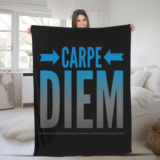 carpe Diem Fleece Blankets