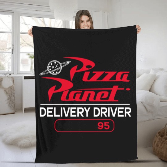 Pizza Planet Fleece Blankets