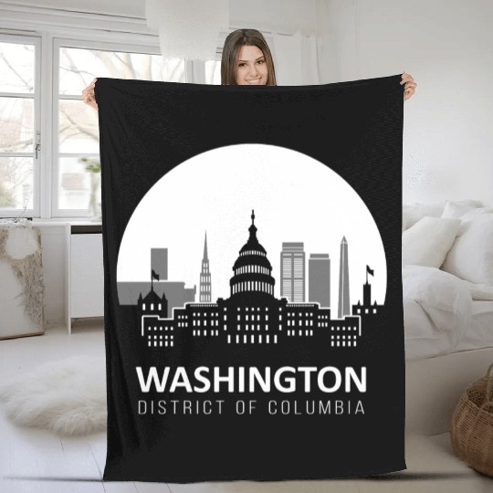 Washington D.C. Fleece Blankets