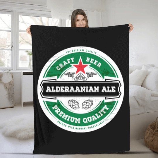 Alderaanian ale (Star Wars) — Vintage bottle beer Fleece Blankets