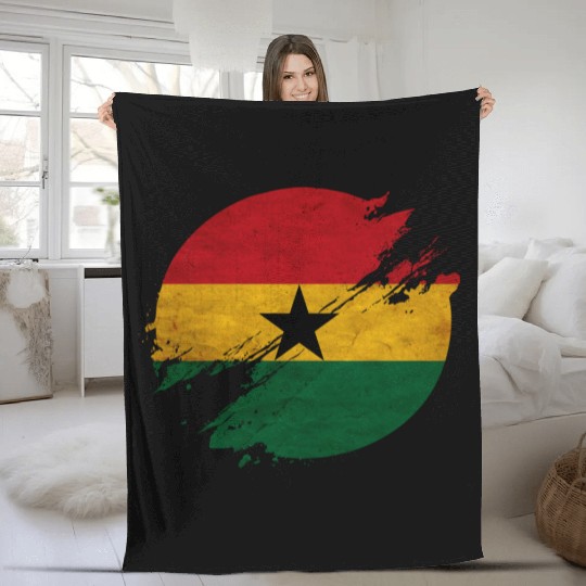 Ghana Circle Fleece Blankets