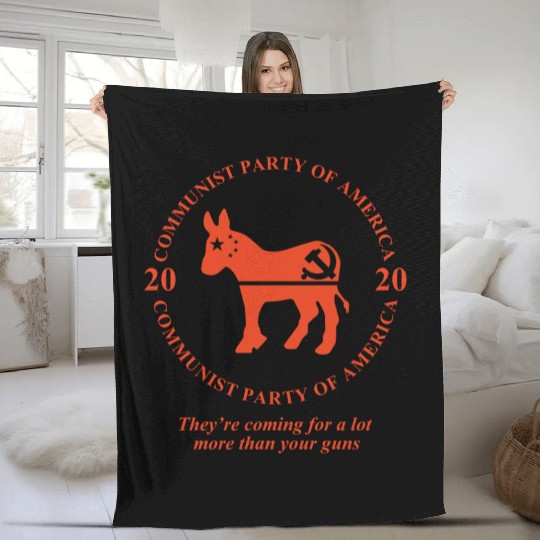 Communist Party of America Fleece Blankets