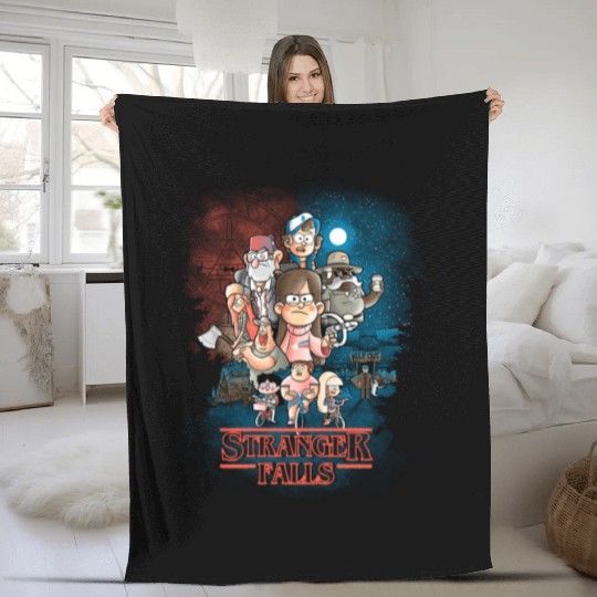 Gravity Falls T Shirtstranger Falls Fleece Blankets