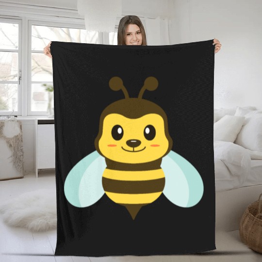 Bumble Bee Fleece Blankets