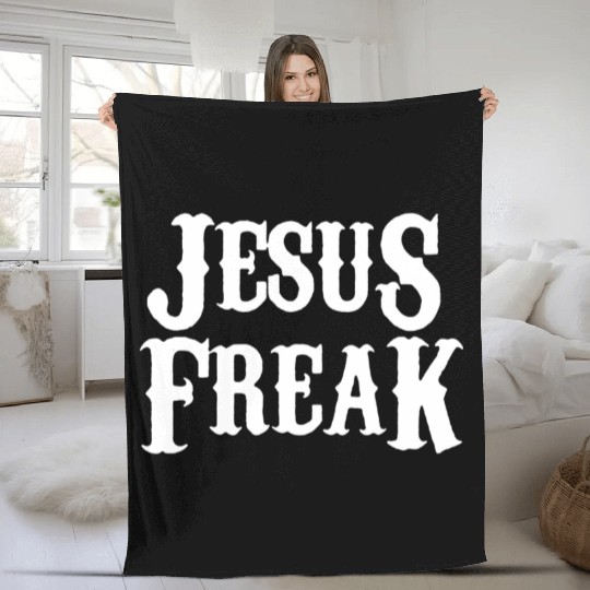 Jesus freak Fleece Blankets