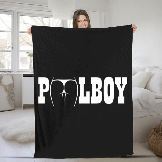 Pool Boy, Swimming Pool - Lifeguard gift Fleece Blankets