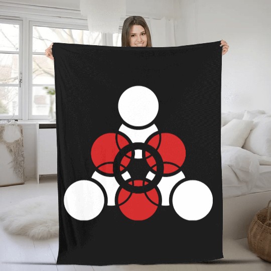 Mandala - Sacred Geometry - Music Fleece Blankets