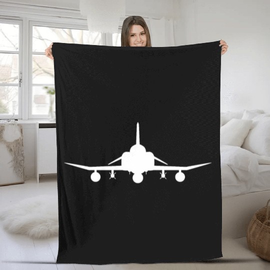 F-4 Phantom II Military Fighter Jet Fleece Blankets