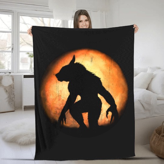 Werewolf Fleece Blankets