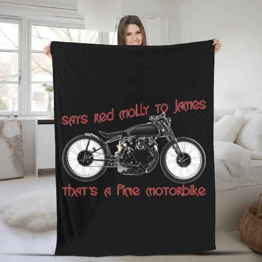 Says Red Molly to James Fleece Blankets